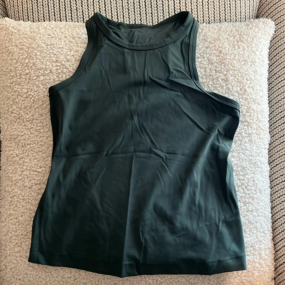 lululemon Align™ Waist-Length Racerback Tank Top size 6 forest green